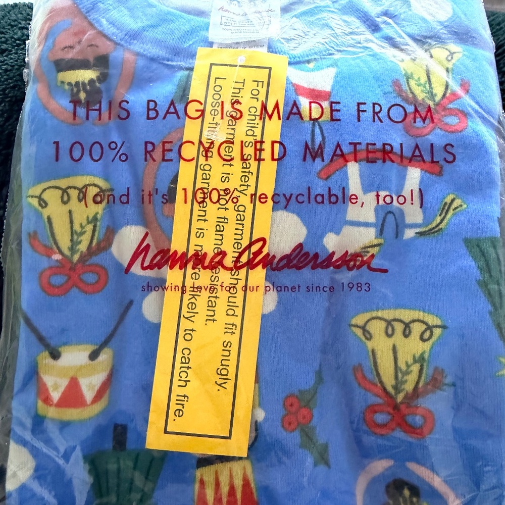 Brand New Hanna Andersson Nutcracker Blue Pajamas